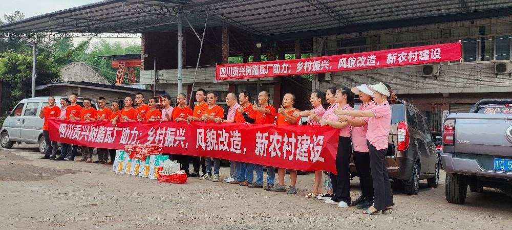 四川貢興樹脂瓦廠助農改造，建設新農村為主題的下鄉回訪